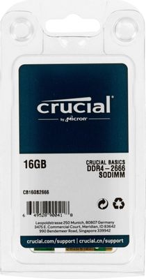Оперативная память Crucial Basics CB16GS2666 DDR4 - 1x 16ГБ