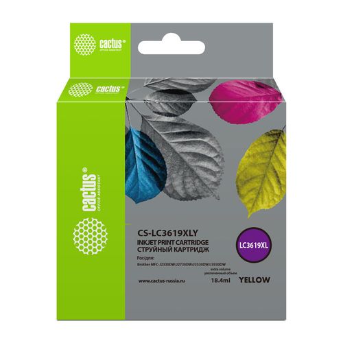 Картридж Cactus CS-LC3619XLY, желтый / CS-LC3619XLY
