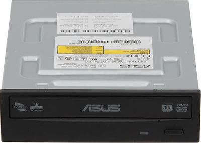 Оптический привод DVD-RW ASUS DRW-24F1ST/BLK/B/AS, внутренний, SATA, черный,  OEM