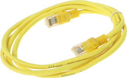 Патч-корд CABLEXPERT PP10-1.5M/Y литой (molded), UTP, кат.5E, 1.5м, 4 пары, 26AWG, 0.02мм, медь, многожильный, желтый
