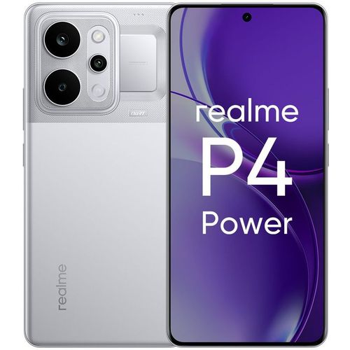 6.8" Смартфон REALME P4 Power 12/256Gb, NFC, AMOLED, 144Гц, 10001мAч, серебристый