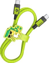 Изображение товара Кабель UGREEN USB Type-C 2.0 прямой оплетка нейлон быстрый заряд 100Вт зеленый