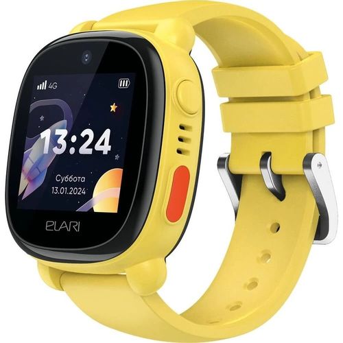 Смарт-часы ELARI KidPhone 4G Lite, 1.3", с SIM, желтый