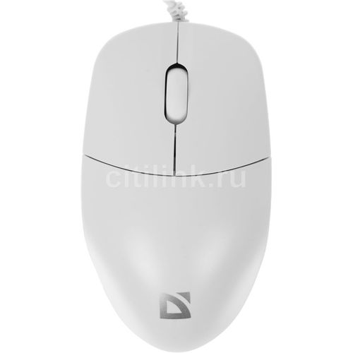 Мышь проводная Defender Azora MB-241, оптическая, USB, 1200dpi, белый [52242]