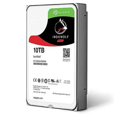Жесткий диск Seagate Ironwolf ST10000VN0004,  10ТБ,  HDD,  SATA III,  3.5"