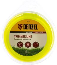 Изображение товара Леска для садовых триммеров DENZEL 96123,  2.4мм, 40м