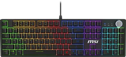 Клавиатура MSI Forge GK320, проводная, USB, механическая, черный [s11-04ru259-hh9]
