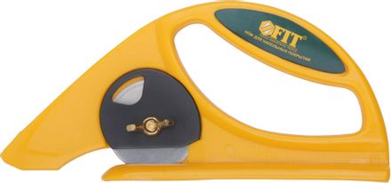 Нож FIT 10375, 40мм, 1шт, желтый/черный