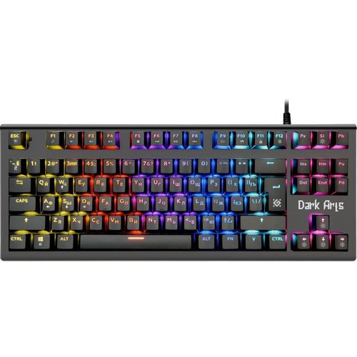 Клавиатура Defender Dark Arts GK-375, проводная, USB, механическая, черный [45375]
