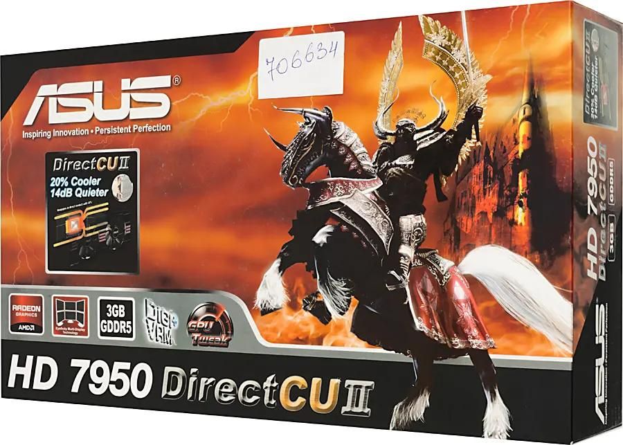 ASUS AMD Radeon HD 7950 3 GDDR5 Ret hd7950 dc2 3gd5 v2 706634