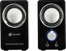 Колонки Oklick OK-116, 2.0, черный [315691] – купить в Ситилинк | 315691