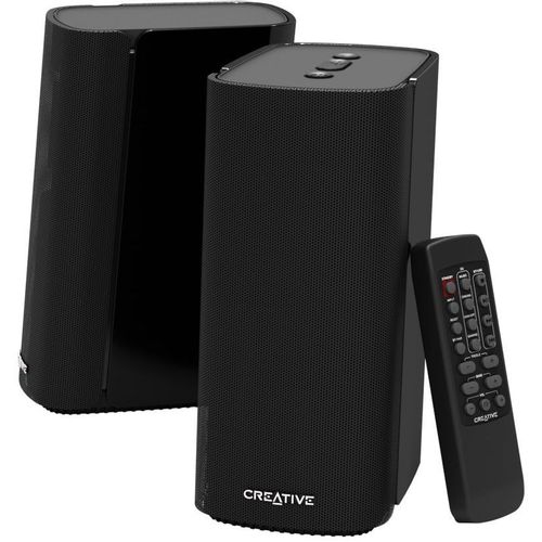 Колонки Bluetooth Creative T100, 2.0, черный [51mf1690aa000]