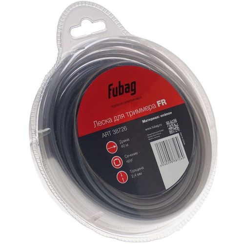 Леска для садовых триммеров FUBAG FR, 2.4мм, 40м [38726]