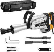 Изображение товара Отбойный молоток DEKO DKJH2050 2050 Вт 55 Дж HEX 30 профессиональный