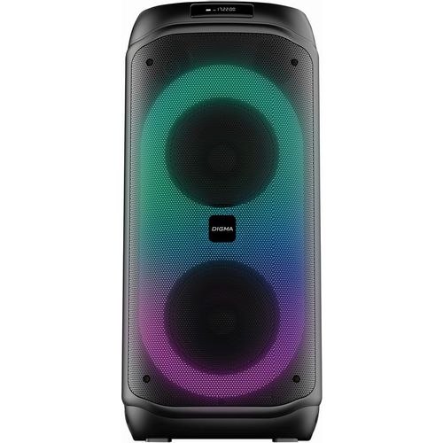Музыкальный центр Digma D-MC1722, 60Вт, с караоке, Bluetooth, FM, USB, micro SD, черный
