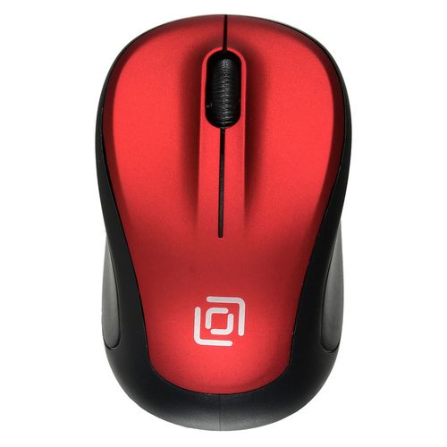 Мышь беспроводная Oklick 665MW, радио, оптическая, USB, 1600dpi, черный и красный [1025135]