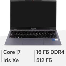 Изображение товара Ноутбук IRBIS SmartBook 14NBP3004D 14 IPS i7 16ГБ 512ГБ SSD