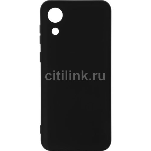Чехол (клип-кейс) BORASCO Microfiber Case, для Samsung Galaxy A03 Core, черный [40947]