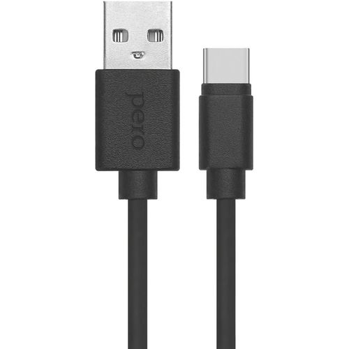Кабель PERO DC-03, USB Type-C (m) — USB (m), 2м, 3A, черный