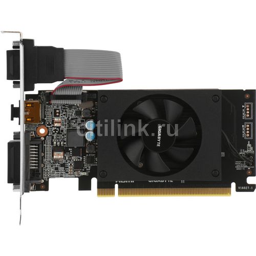 Видеокарта Gigabyte NVIDIA GeForce GT 710 GV-N710D3-2GL 2.0 2ГБ DDR3, Low Profile, Ret