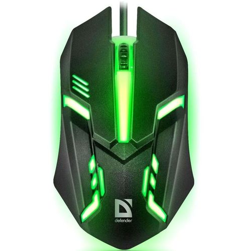Мышь проводная Defender Cyber MB-560L, игровая, оптическая, USB, 1600dpi, черный [52560]