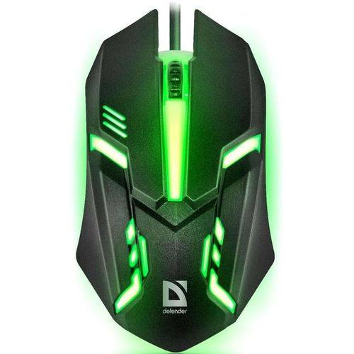 Мышь проводная Defender Cyber MB-560L, игровая, оптическая, USB, 1600dpi, черный [52560]