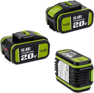 topon 20v 5.0ah li ion pn wa3553 top ptgd wx 20 5.0