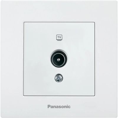 Розетка телевизионная Panasonic Karre Plus скрытая, IP20, белый ...