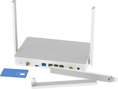 Wi-Fi роутер KEENETIC Hero 4G+, Wi-Fi 5, AX1800, 2.4/5ГГц, 3 LAN, 2G/3G ...