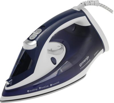 Утюг Gorenje SIH2200BLC, 2200Вт, синий/белый – купить в Ситилинк | 1606462