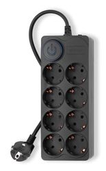 Сетевой фильтр Ippon BK-8-EU-3-10-B, 3м, черный