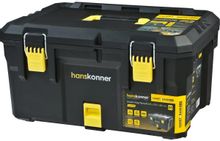 Изображение товара Ящик для инструментов HANSKONNER HSP280 черный 34.8л пластиковый с внутренними отделениями