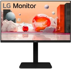 Изображение товара 23.8" Монитор LG 24BA450-B,  1920x1080,  IPS,  100Гц,  1хHDMI,  1хDP,  черный [24ba450-b.aruq]