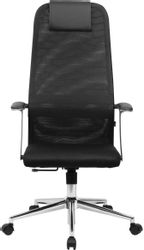 Кресло BRABIX Ultimate EX-801, сетка/ткань, до 120кг, черный