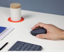 Мышь беспроводная Logitech M170, USB, серый и черный