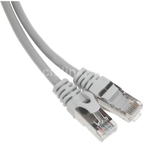 Патч-корд CABLEXPERT PP22-10M литой (molded), FTP, кат.5E, 10м, 4 пары, 26AWG, алюминий омедненный, многожильный, серый