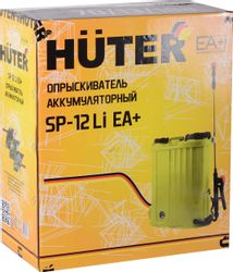 Опрыскиватель Huter SP-12 Li EA+, аккумуляторный, ранцевый, желтый
