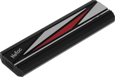 1ТБ Внешний диск SSD NETAC ZX20L NT01ZX20L-001T-32BK, USB-C, запись - 1800МБ/с, чтение - 2000МБ/с, черный