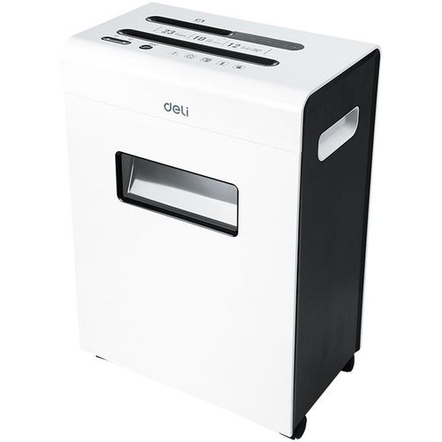 Уничтожитель бумаг Deli E9903-EU, P-4, 3х25 мм, 12 лист. одновременно, 23л
