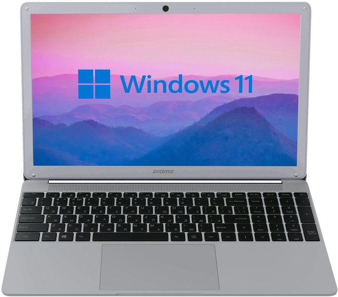 Ноутбук Digma EVE 15 P418 NN5158CXW02, 15.6", IPS, Intel Pentium Silver N5030 1.1ГГц, 4-ядерный, 8ГБ 256ГБ SSD,  Intel UHD Graphics  605, Windows 11 Home, серый