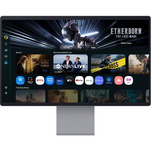 32″ Монитор Samsung Smart Monitor M9 LS32FM902SIXCI, 3840×2160, OLED, 165Гц, 1хHDMI, 1хDP, графитовый серый и серый