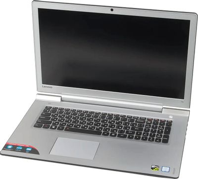 Ноутбук Lenovo IdeaPad 700-17ISK 80RV00AHRK, 17.3", Intel Core i5 6300HQ 2.3ГГц, 4-ядерный, 8ГБ DDR4, 1000ГБ,  128ГБ SSD,  NVIDIA GeForce  GTX 950M - 4 ГБ, Free DOS, черный/серебристый