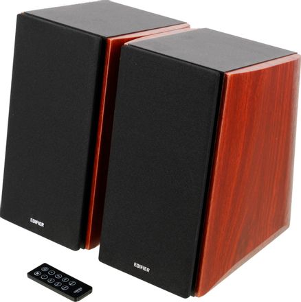 Колонки Bluetooth Edifier R2000DB,  2.0,  темное дерево [r2000db wood]