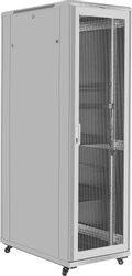Шкаф коммутационный EXEGATE EC-FS-42U.600.1000.G.V EX300280RUS напольный, стеклянная передняя дверь, 42U, 600x2054x1000 мм