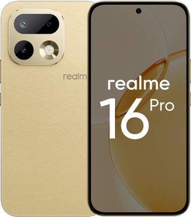 Смартфон REALME 16 Pro 12/512Gb, 6.78", AMOLED, 144Гц, 7000мAч, 2 nano SIM, бежевый