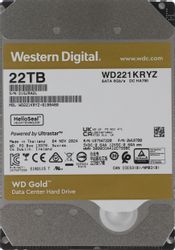 Изображение товара 22ТБ Жесткий диск WD Gold WD221KRYZ, SATA III, 3.5", 7200об/мин Изображение товара 22ТБ Жесткий диск WD Gold WD221KRYZ, SATA III, 3.5", 7200об/мин