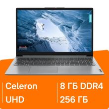 Изображение товара Lenovo IdeaPad 1 15IJL7 15.6 1920x1080 TN Intel Celeron 8ГБ SSD без ОС серый