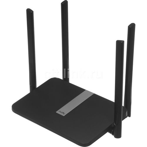 Wi-Fi роутер CUDY LT500, Wi-Fi 5, AC1200, 2.4/5ГГц, 3 LAN, 1 WAN/LAN, 3G/4G, черный