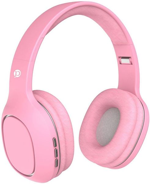Наушники PERO BH04, Bluetooth, накладные, розовый [pwh-bh04p]