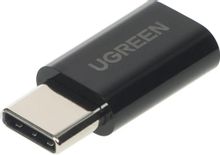 Изображение товара Адаптер UGREEN US157,  USB Type-C (m) -  micro USB (f),  черный [30391_]